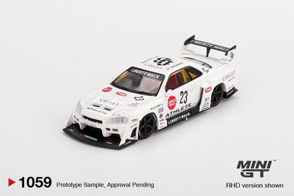 * PRE ORDER * MINI GT #1059 1/64 Nissan LB-ER34 Super Silhouette ATHLETE/COLLECT (RHD)