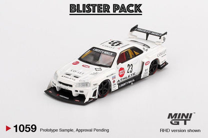 * PRE ORDER * MINI GT #1059 1/64 Nissan LB-ER34 Super Silhouette ATHLETE/COLLECT (RHD) * BLISTER PACK *