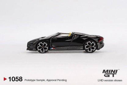* PRE ORDER * MINI GT #1058 1/64 Bugatti W16 Mistral Black (LHD)
