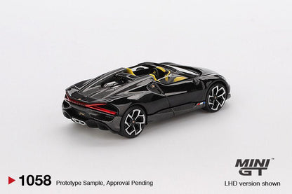 * PRE ORDER * MINI GT #1058 1/64 Bugatti W16 Mistral Black (LHD)