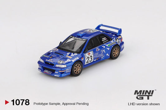 * PRE ORDER * MINI GT #1078 1/64 Subaru Impreza WRC99 #23 2000 Acropolis Rally ( LHD )