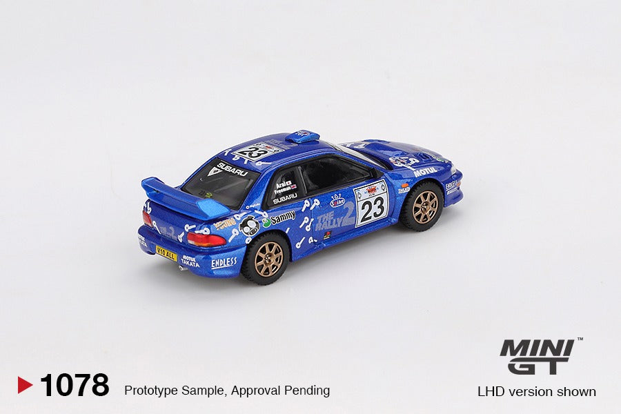 * PRE ORDER * MINI GT #1078 1/64 Subaru Impreza WRC99 #23 2000 Acropolis Rally ( LHD )