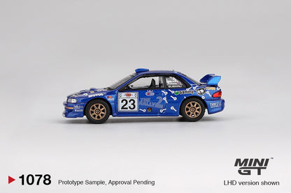 * PRE ORDER * MINI GT #1078 1/64 Subaru Impreza WRC99 #23 2000 Acropolis Rally ( LHD )