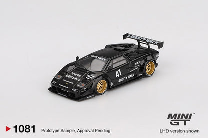 * PRE ORDER * MINI GT #1081 1/64 Lamborghini Countach LB-WORKS Black ( LHD )