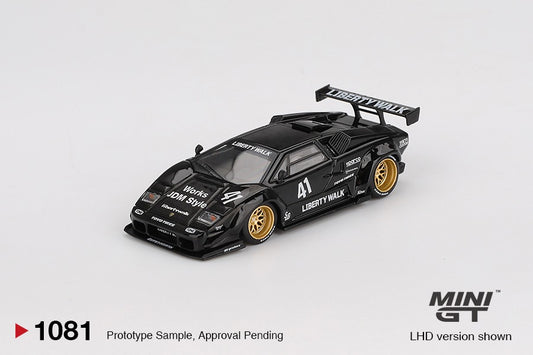 * PRE ORDER * MINI GT #1081 1/64 Lamborghini Countach LB-WORKS Black ( LHD )