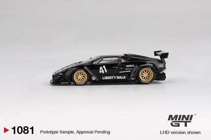 * PRE ORDER * MINI GT #1081 1/64 Lamborghini Countach LB-WORKS Black ( LHD )