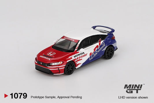 * PRE ORDER * MINI GT #1079 1/64 Honda Civic TYPE R 2024 Pace Car HRC ( LHD )