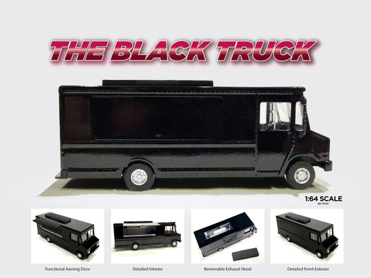 * PRE ORDER * AMERICAN DIORAMA 1/64 Food Truck series – The Black Truck