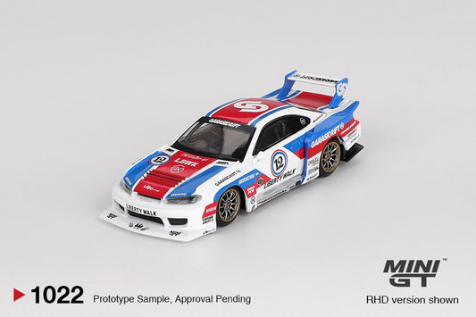 * PRE ORDER * MINI GT #1022 1/64 Nissan LB-Super Silhouette S15 SILVIA GARASIDRIFT x LBWK 2025 ( RHD )