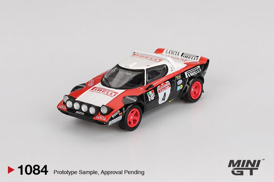* PRE ORDER * MINI GT #1084 1/64 Lancia Stratos HF #4 1978 Rally Sanremo Winner ( LHD )