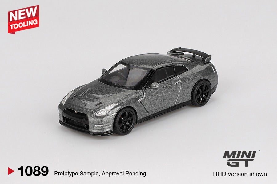 * PRE ORDER * MINI GT #1089 1/64 NISSAN GT-R 2013 Dark Metal Gray (NISMO R35 CRS Version)  ( RHD )