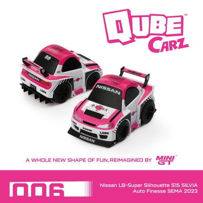 * PRE ORDER * MINI GT QubeCarz Nissan Set ( Chance for Chase ) QZ00101-601 BL ( 6 Cars )