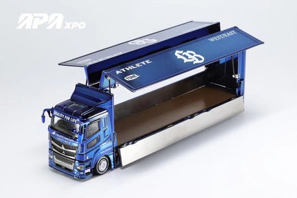 * PRE ORDER * GCD 1/64 LBWK Mitsubishi LB-Tucks Fuso Super Great 2025 Foshan APA XPO Exclusive Chrome Blue(577)