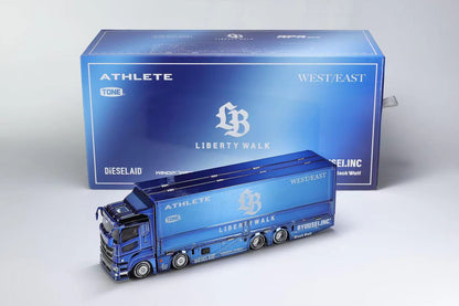 * PRE ORDER * GCD 1/64 LBWK Mitsubishi LB-Tucks Fuso Super Great 2025 Foshan APA XPO Exclusive Chrome Blue(577)