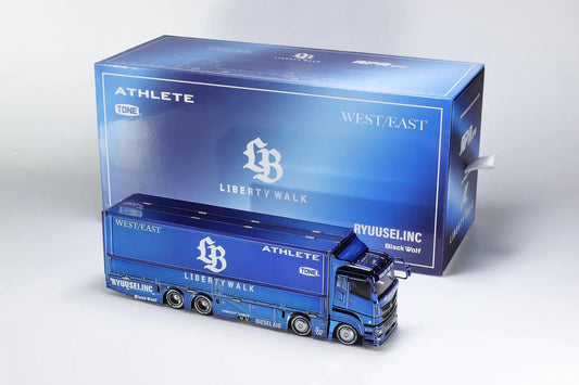 * PRE ORDER * GCD 1/64 LBWK Mitsubishi LB-Tucks Fuso Super Great 2025 Foshan APA XPO Exclusive Chrome Blue(577)