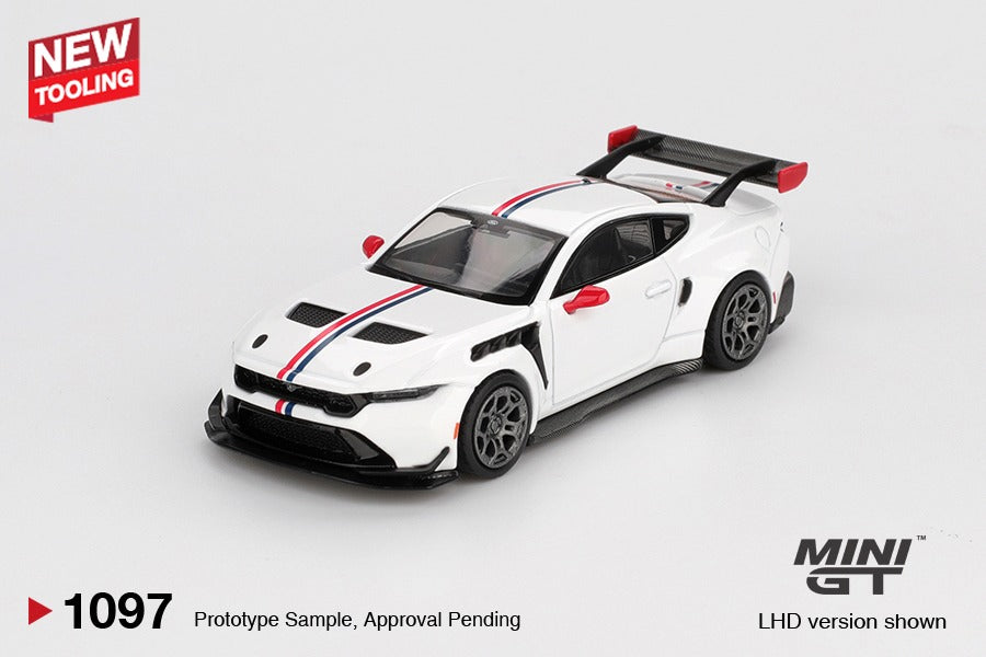 * PRE ORDER * MINI GT #1097 1/64 Ford Mustang GTD Spirit of America (LHD) - BLISTER PACK