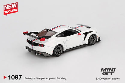 * PRE ORDER * MINI GT #1097 1/64 Ford Mustang GTD Spirit of America (LHD) - BLISTER PACK