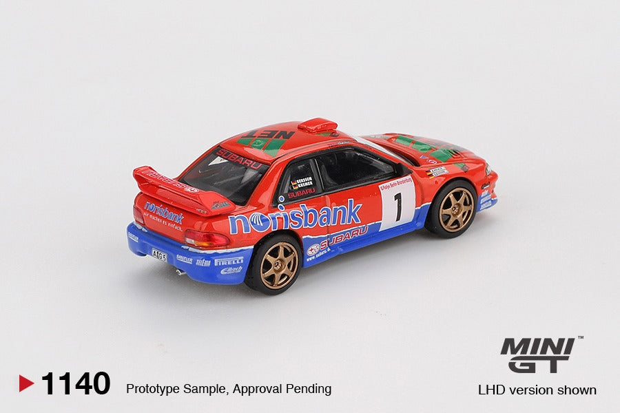 * PRE ORDER * MINI GT #1140 1/64 Subaru Impreza WRC97 #1 1999 DRM Champion (LHD) - BLISTER PACK