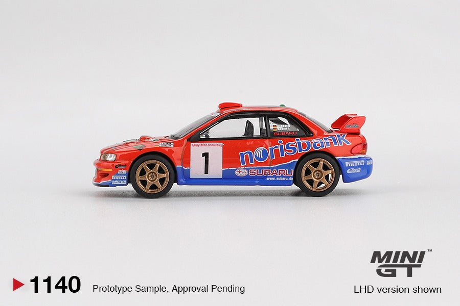 * PRE ORDER * MINI GT #1140 1/64 Subaru Impreza WRC97 #1 1999 DRM Champion (LHD) - BLISTER PACK