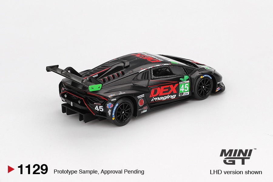 * PRE ORDER * MINI GT #1139 1/64 Lamborghini Huracán GT3 EVO2 #45 No.45 DEX Imaging 2024 IMSA Daytona 24 Hrs (LHD) - BLISTER PACK