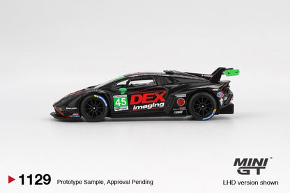 * PRE ORDER * MINI GT #1139 1/64 Lamborghini Huracán GT3 EVO2 #45 No.45 DEX Imaging 2024 IMSA Daytona 24 Hrs (LHD) - BLISTER PACK