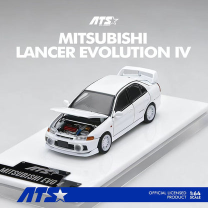 ATS 1/64 MITSUBISHI LANCER EVOLUTION 4 WHITE - ATS881001