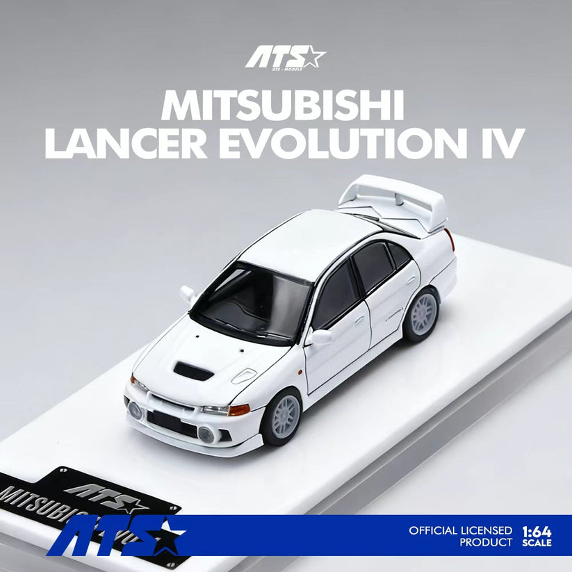 ATS 1/64 MITSUBISHI LANCER EVOLUTION 4 WHITE - ATS881001