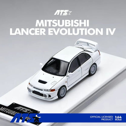 ATS 1/64 MITSUBISHI LANCER EVOLUTION 4 WHITE - ATS881001