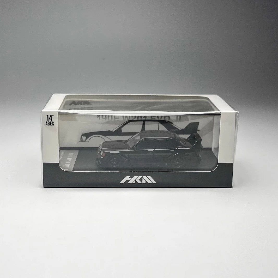 HKM 1/64 Black 190E W201 2.5-16 Evo II Sedan Sports