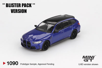 * PRE ORDER * MINI GT #1190 1/64 BMW M3 Competition Touring Portimao Blue Metallic * BLISTER PACK *