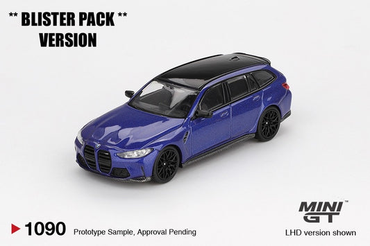* PRE ORDER * MINI GT #1190 1/64 BMW M3 Competition Touring Portimao Blue Metallic * BLISTER PACK *