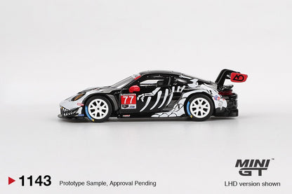 * PRE ORDER * MINI GT #1143 1/64 Porsche 911 GT3 R #77 AO Racing 2025 IMSA  Petit Le Mans - BLISTER PACK