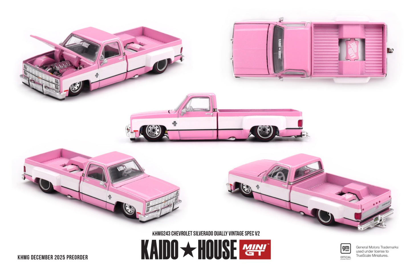 * PRE ORDER * [ Kaido House x MINI GT ] 1/64 CHERVOLET SILVERADO DUALLY VINTAGE SPEC V2  KHMG243
