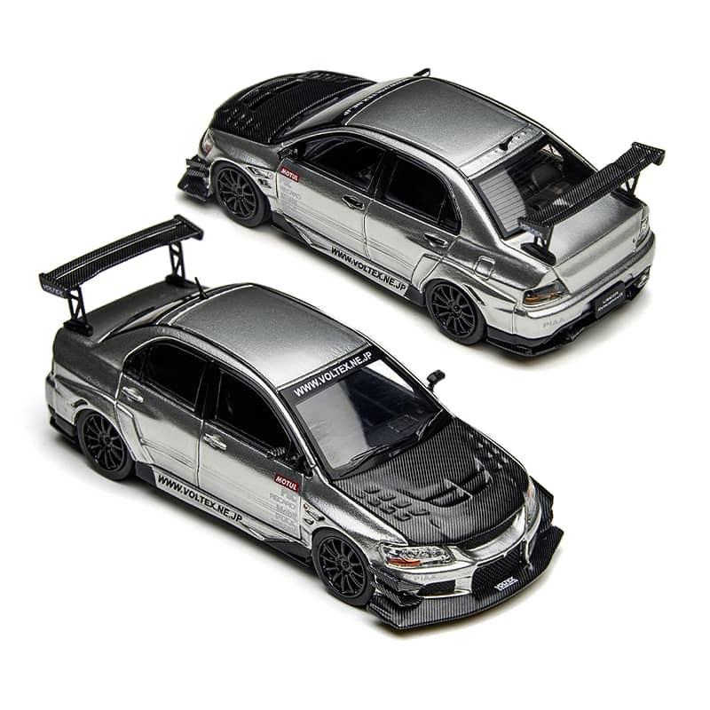 Time Micro 1/64 EVO 9 LANCER EVOLUTION IX TM800213 Silver