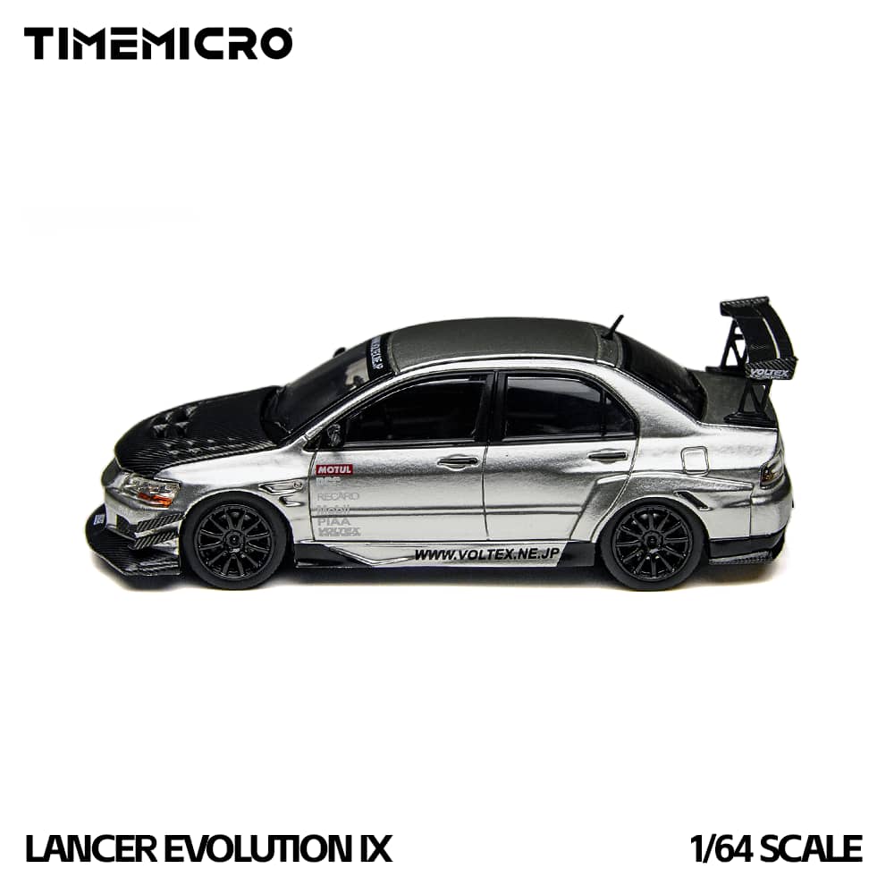 Time Micro 1/64 EVO 9 LANCER EVOLUTION IX TM800213 Silver