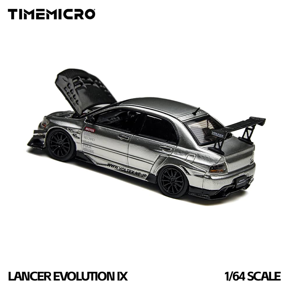 Time Micro 1/64 EVO 9 LANCER EVOLUTION IX TM800213 Silver