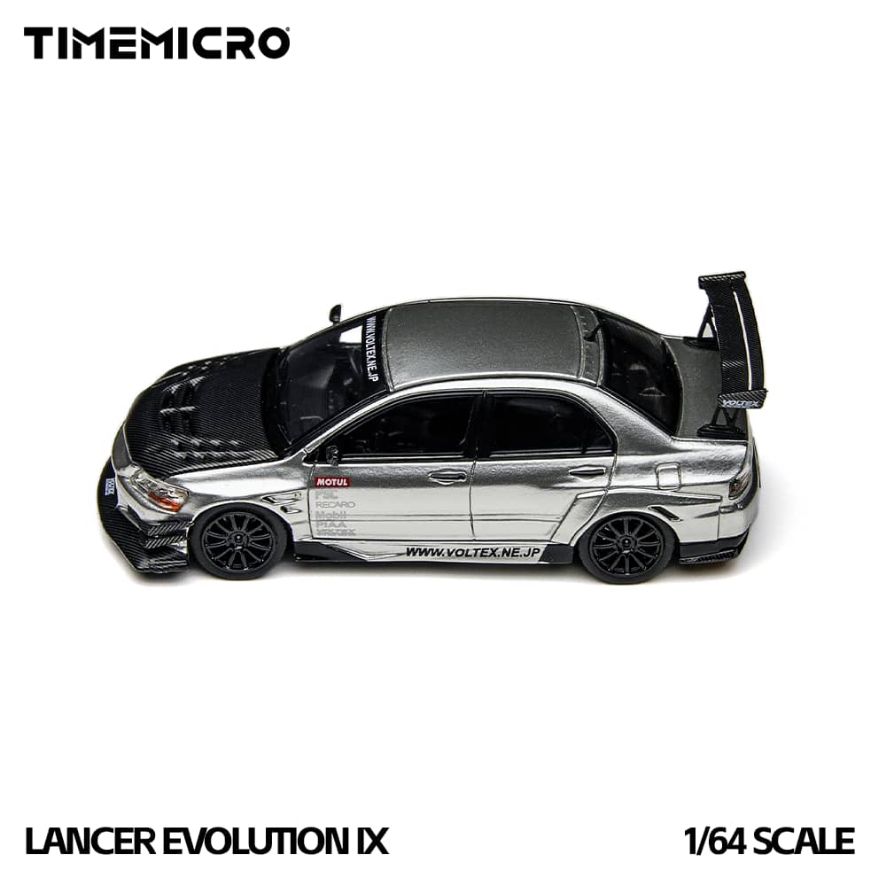Time Micro 1/64 EVO 9 LANCER EVOLUTION IX TM800213 Silver