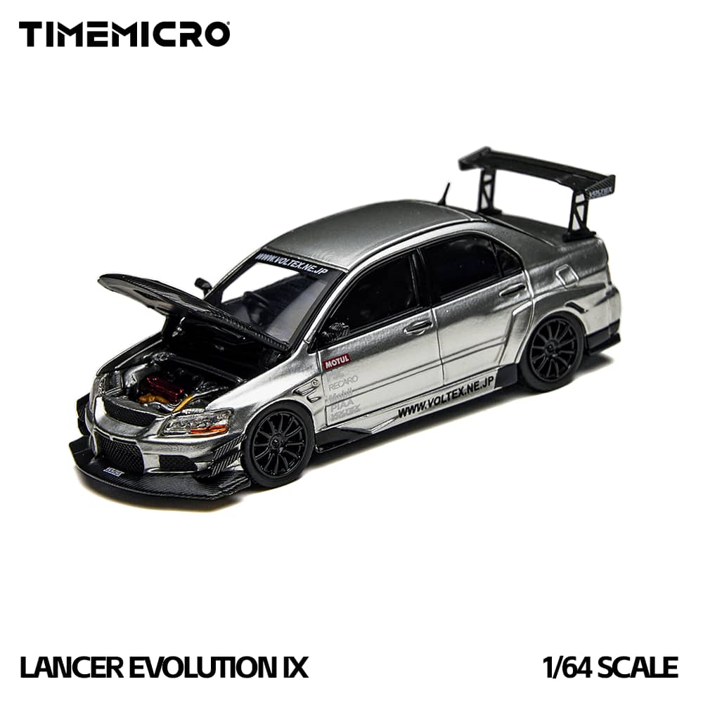 Time Micro 1/64 EVO 9 LANCER EVOLUTION IX TM800213 Silver