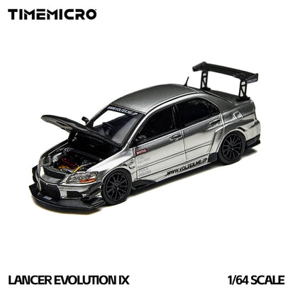 Time Micro 1/64 EVO 9 LANCER EVOLUTION IX TM800213 Silver