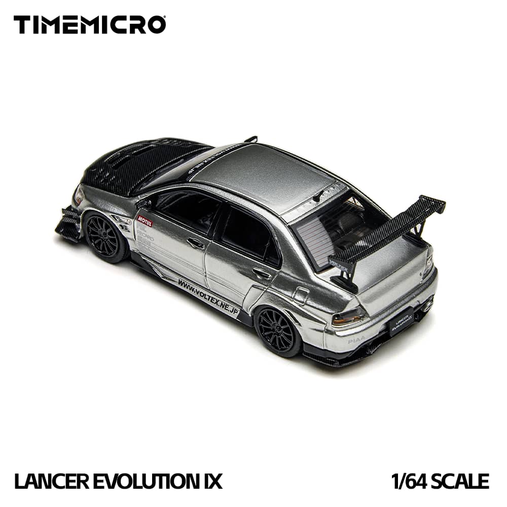 Time Micro 1/64 EVO 9 LANCER EVOLUTION IX TM800213 Silver