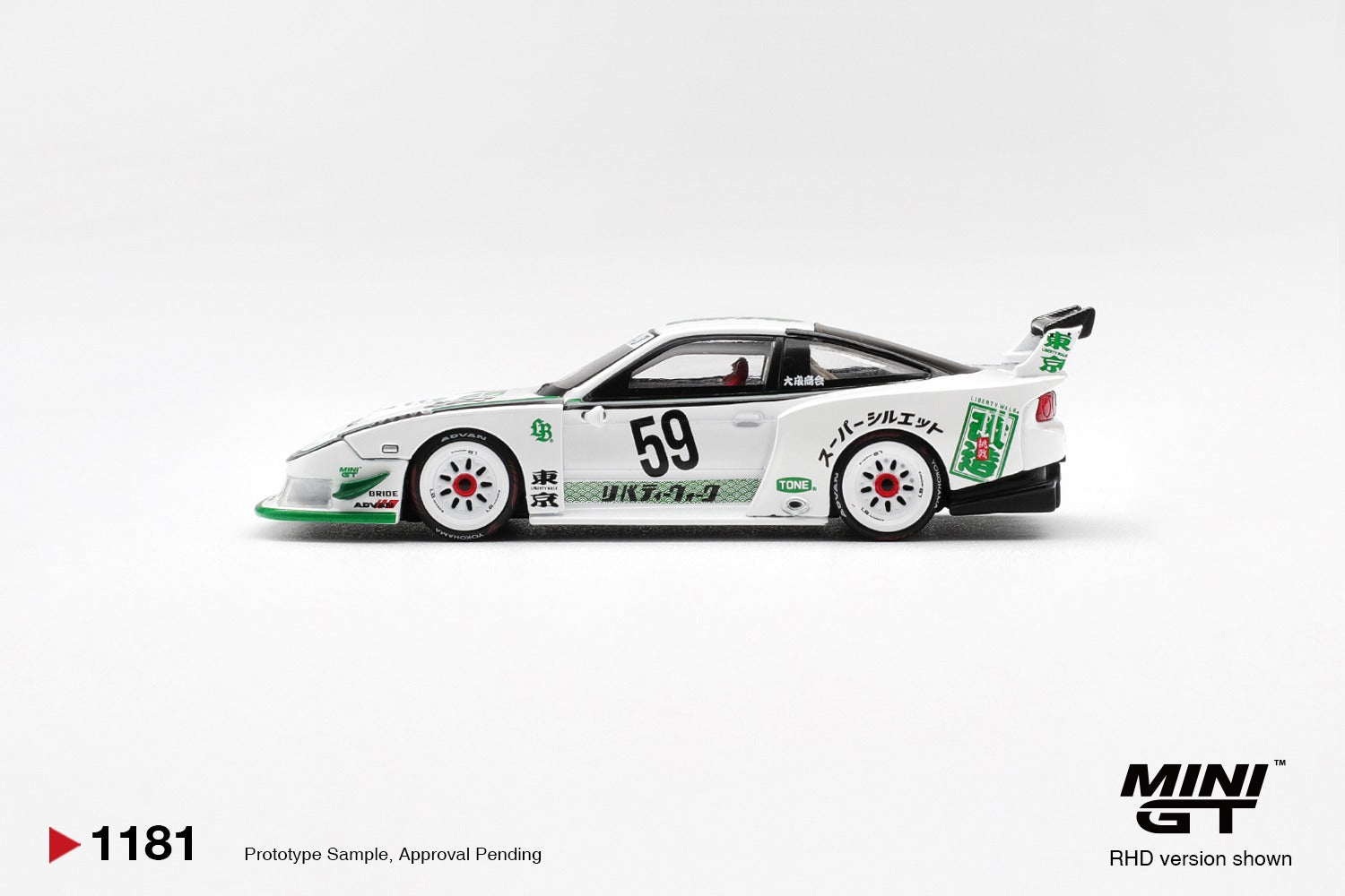 PRE ORDER * MINI GT #1181 1/64 Nissan LB-Super Silhouette 180SX