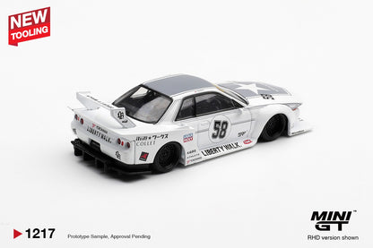 * PRE ORDER * MINI GT #1217 1/64 Nissan GT-R32 LB-Kaido Works TAS 2025 (RHD)