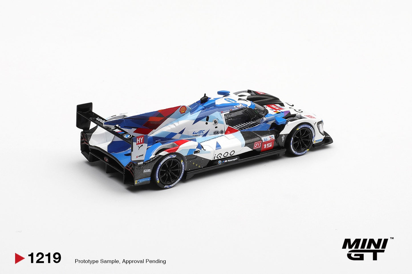 * PRE ORDER * MINI GT #1219 1/64 BMW M Hybrid V8 Hypercar #15 BMW M TEAM WRT 2024 Le Mans 24 Hrs