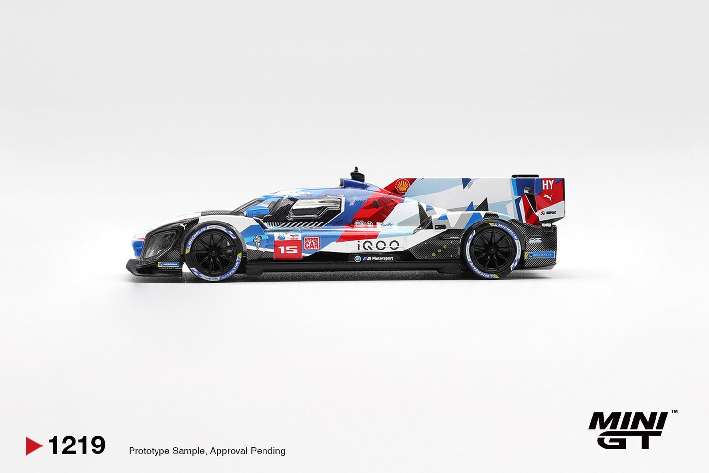 * PRE ORDER * MINI GT #1219 1/64 BMW M Hybrid V8 Hypercar #15 BMW M TEAM WRT 2024 Le Mans 24 Hrs