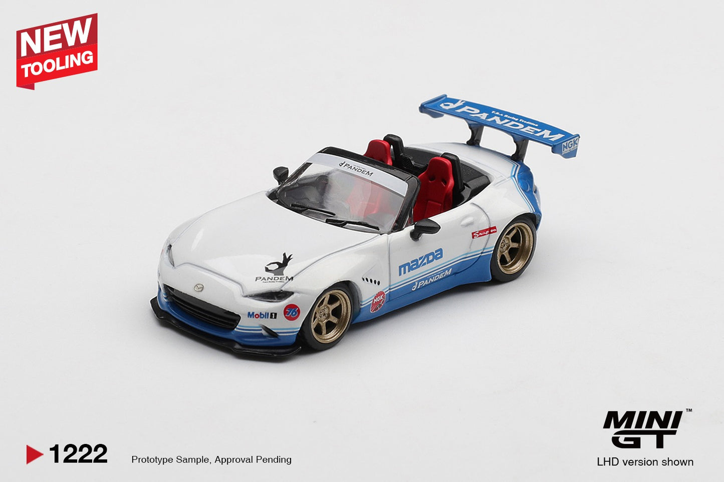 * PRE ORDER * MINI GT #1222 1/64 Mazda Miata MX-5 (ND) Pandem IMSA (RHD)