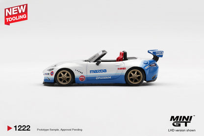 * PRE ORDER * MINI GT #1222 1/64 Mazda Miata MX-5 (ND) Pandem IMSA (RHD)