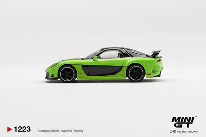 * PRE ORDER * MINI GT #1223 1/64 Mazda RX-7 VeilSide Fortune7 Green (RHD)