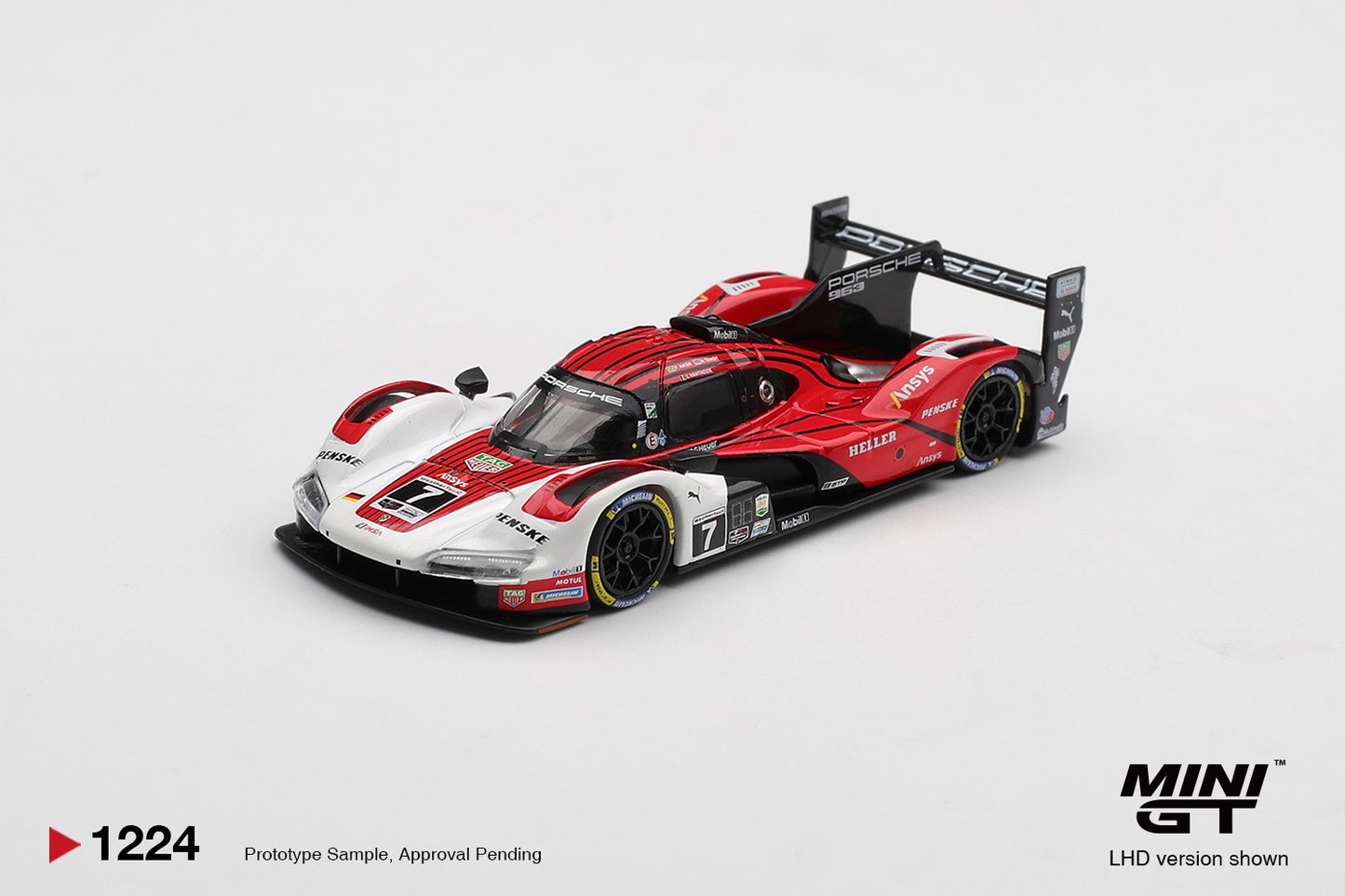 * PRE ORDER * MINI GT #1224 1/64 Porsche 963 #7 Porsche Penske Motorsport  2025 IMSA Daytona 24 Hrs Winner (LHD)