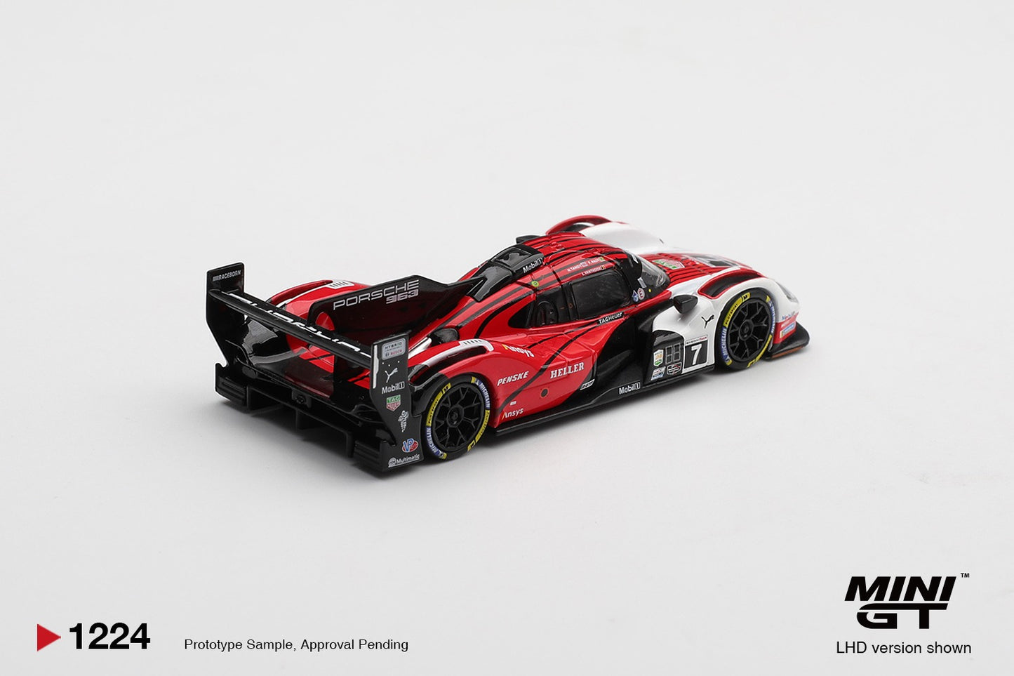 * PRE ORDER * MINI GT #1224 1/64 Porsche 963 #7 Porsche Penske Motorsport  2025 IMSA Daytona 24 Hrs Winner (LHD)