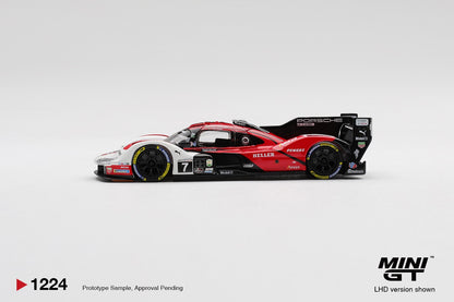 * PRE ORDER * MINI GT #1224 1/64 Porsche 963 #7 Porsche Penske Motorsport  2025 IMSA Daytona 24 Hrs Winner (LHD)